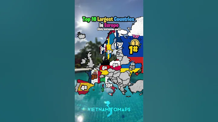 Largest Countries in Europe🗺 #map #europe #mapping #geography  #mapper #countries #globalmapper