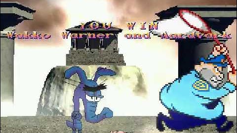 Mugen Wakko Warner and Blue Aardvark vs Shock The Worm and Thamos the Human Engine