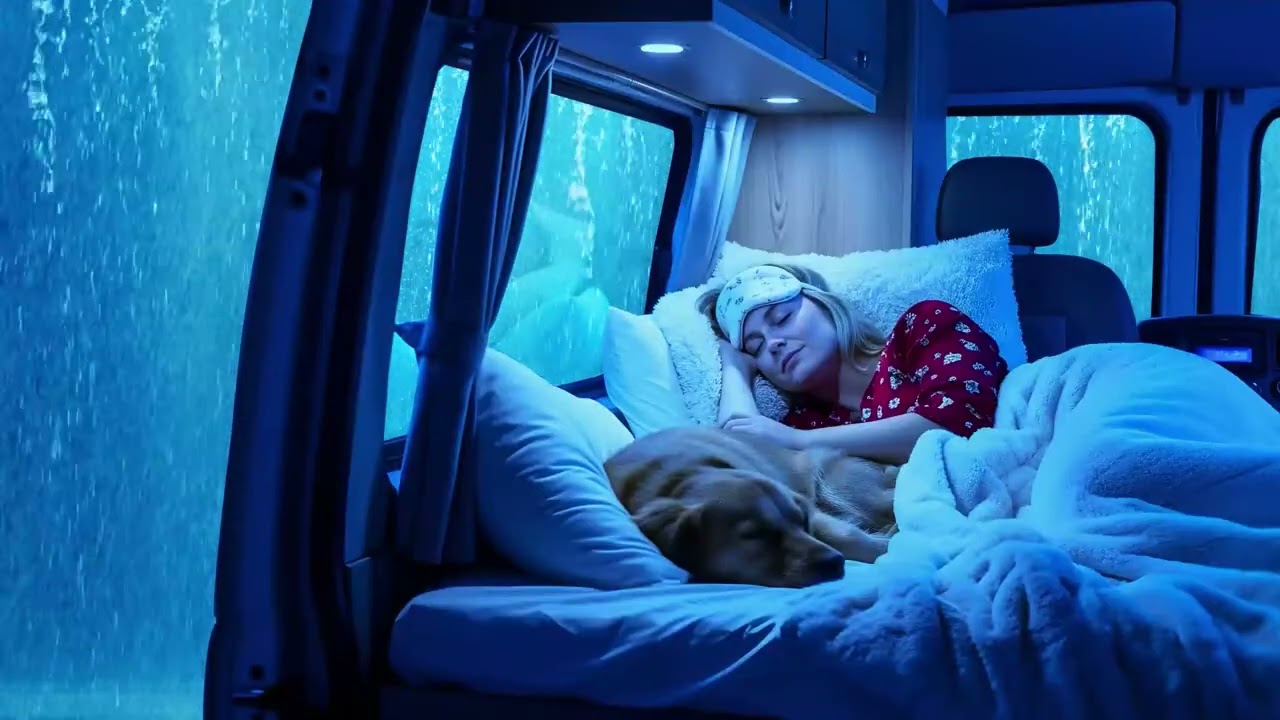 Car Rain Sounds for Sleep 🚗 Tranquil Atmosphere to Fall Asleep Fast