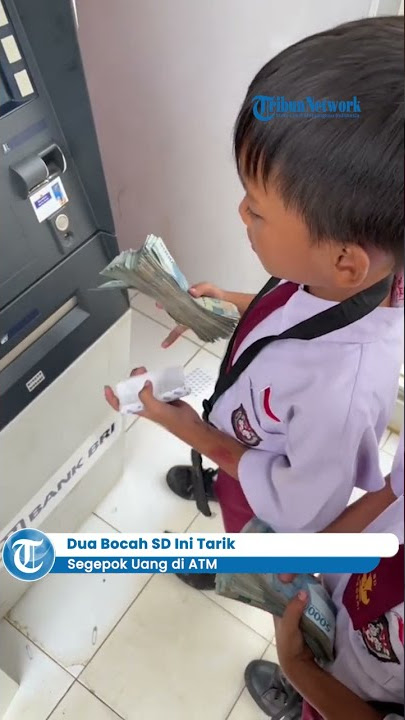 🔴 Viral Dua Bocah SD Tarik Segepok Uang di ATM, Ngaku Hasil Saweran Tiktok #shorts #viral #trending