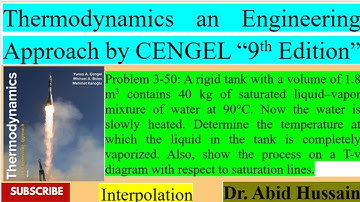 T2 of completely vaporized liquid |P 3-50|ThermodynamicsAn Engineering ApproachbyCENGEL9thEdition