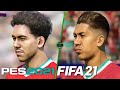 FIFA 21 vs PES 2021 - Liverpool FC Player Faces Comparison