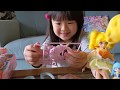 【製作】こはちゃん大興奮！？ おもちゃ★ ヒーリングっど♡プリキュアのフラワーメロディベルを作ってみた♪ （4歳 4歳女の子 女の子 親子遊び プリキュア）