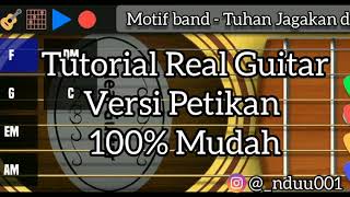 tutorial Real Guitar Motif Band  Tuhan Jagakan Dia