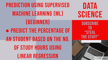 Predict the percentage of an student based on the no. of study hours USING MACHINE LEARNING