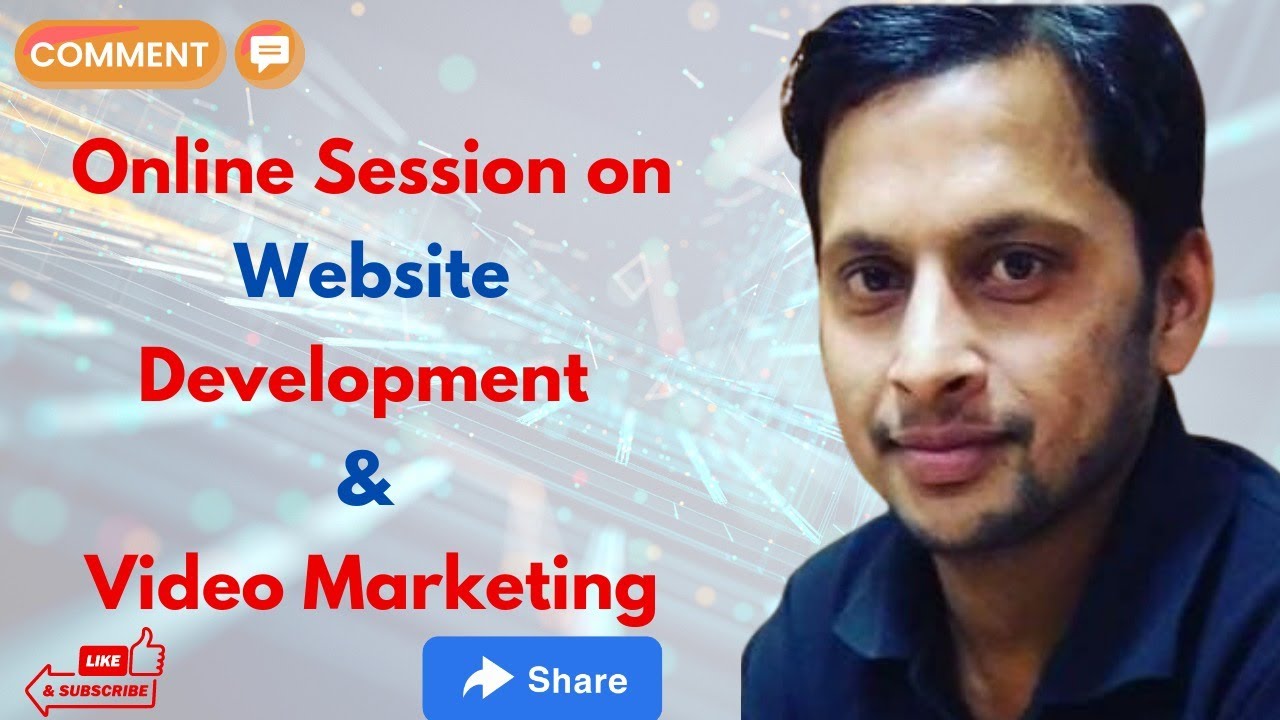 Online Digital Marketing Session- Website development and Video Marketing | Upendra Rana Training
