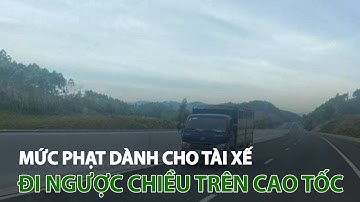 Phạt 17 triệu đồng, tước giấy phép lái xe của tài xế đi ngược chiều trên cao tốc| VTC14