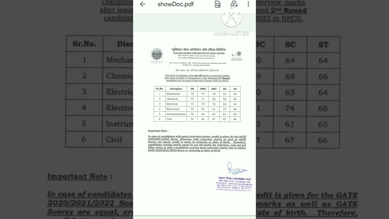 PSU CUTOFFS THROUGH GATE 2021 #ongc