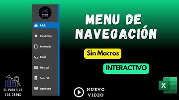 como hacer un #MENU de navegación #INTERACTIVO en #EXCEL