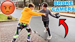 I was about to uber the mall with my friend soloflow and bully started
banging on door he really mad so went grab camera starte...