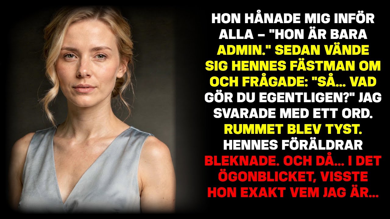 Min syster hånade mig. Sedan blev hennes fästman blek och sa: 