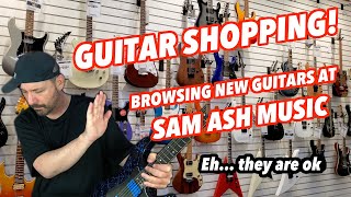 Guitar Browsing at Sam Ash Music