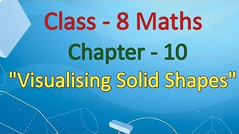 Class 8 maths Chapter-10 Visualising Solid Shapes (Exercise 10.2) cbse ncert numerical