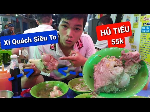 Độc Lạ Hủ Tiếu Xí Quách Siêu To Khổng Lồ Đông Nghẹt Giữa Sài Gòn
