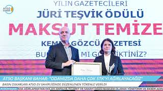 Atso Başkani Bahar Odamizda Daha Çok Stkyi Ağirlayacağiz