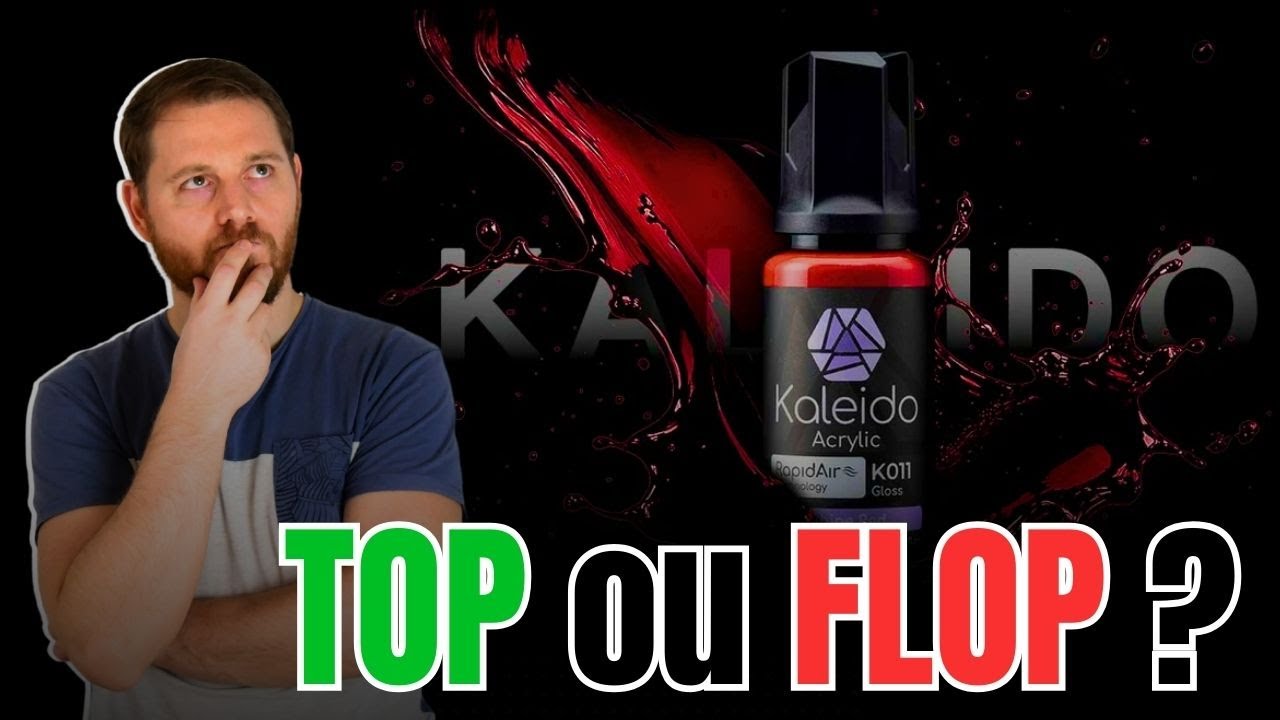 Je teste les nouvelles peintures aérographe Kaleido ColorWorks de chez Gaahleri