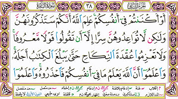 القرآن الكريم كتابة بدون صوت - سورة البقرة - صفحة 38 للقراءة والحفظ