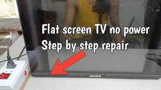 No power na lcd tv paano ayusin, Step by step TUTORIAL