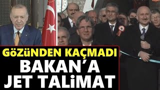 Pirinkayalar Tüneli açan Erdoğan'dan Bakan'a jet talimat Resimi