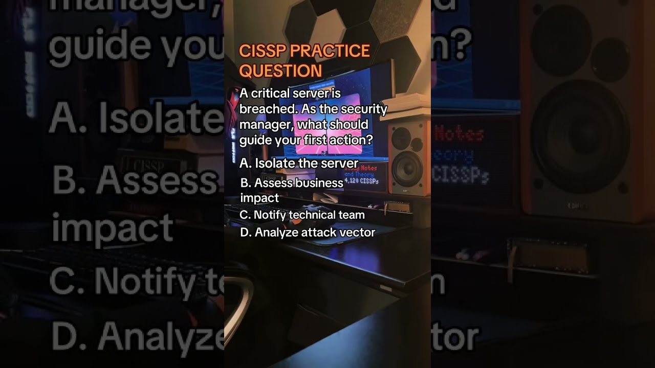  Cissp Practice Question First Action