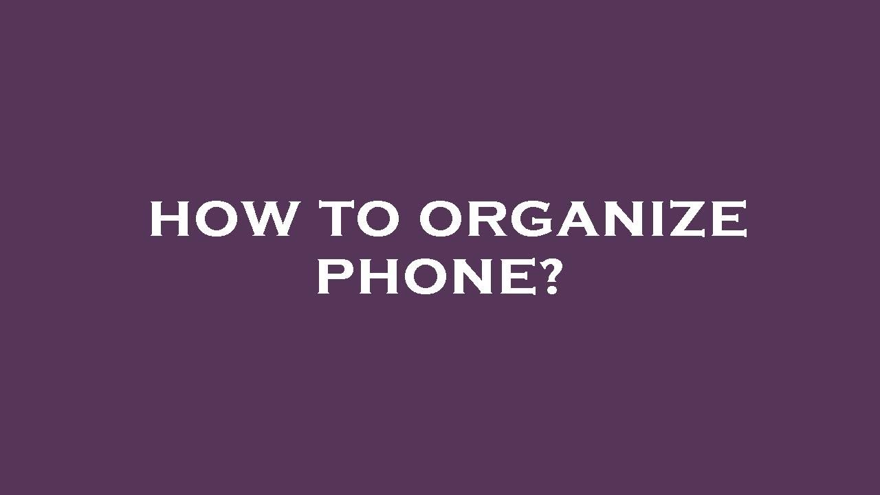How To Organize Phone Numbers In Excel