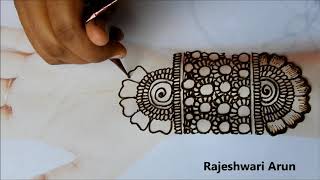 Easy Bridal Mehndi Design full hands* Latest henna Designs* Bharwa Arabic Mehndi Design step by step