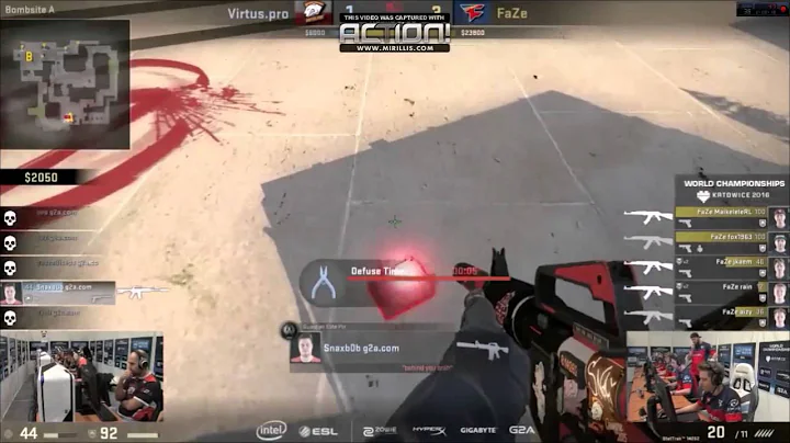 Snax 1v5 ninja defuse against FaZe @ IEM Katowice 2016