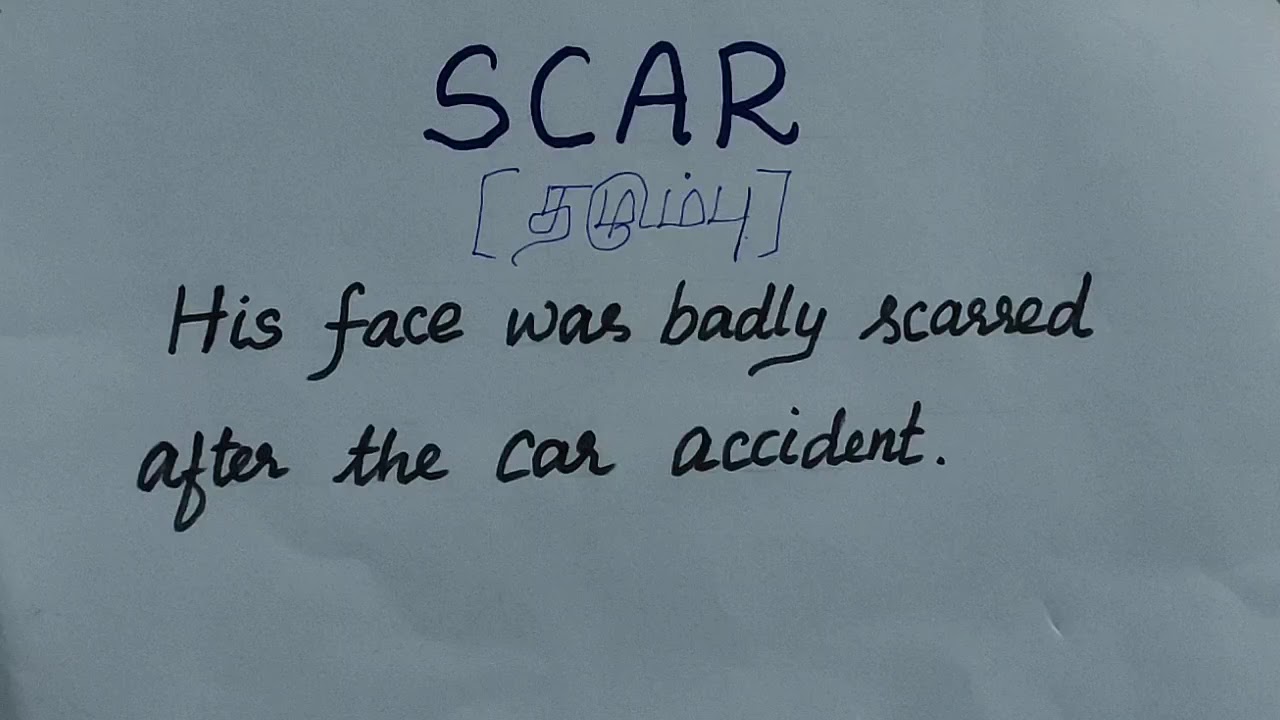 Scar meaning/tamil meaning/scar - YouTube