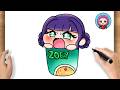 How to Draw Zoey Ramen Easy Step by Step | Kpop Demon Hunters