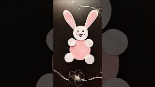 DIY paper rabbit 🐇#easypapercraft #easy bunny paper cut#viralshorts #trendingcraft easy paper craft