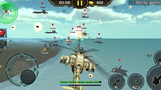 Gunship strike 3D || strike back 2 Level 35 || 20 fighter jet vs 1 helicopter gameplay. screenshot 4