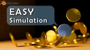 Blender Falling Coin Simulation (EASY Tutorial)