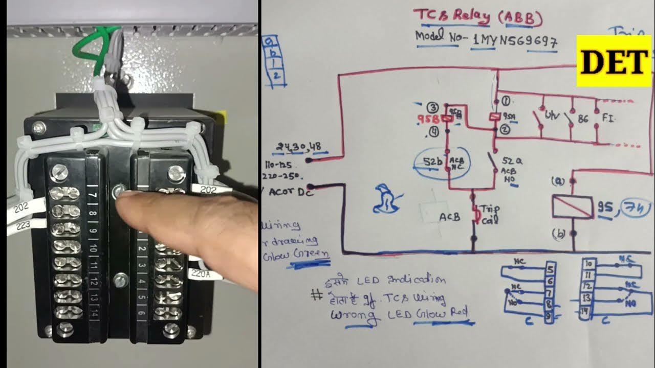 ABB TCS RELAY TESTING & WIRING DAIGRAM, TCS RELAY TERMINAL ABBTCSRELAY