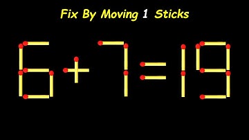 USA | Fix The Equation by moving 1 stick | Improve IQ | Matchstick Puzzle