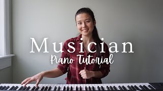 Piano Tutorial: Musician (Porter Robinson) | keudae piano arrangement