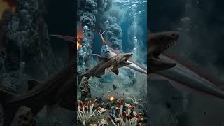 "When The Seafloor Fights Back 🌋🐙"#DeepOcean #NatureFight