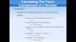 COMP2125 Learning Corner - Two's Complement Tutorial