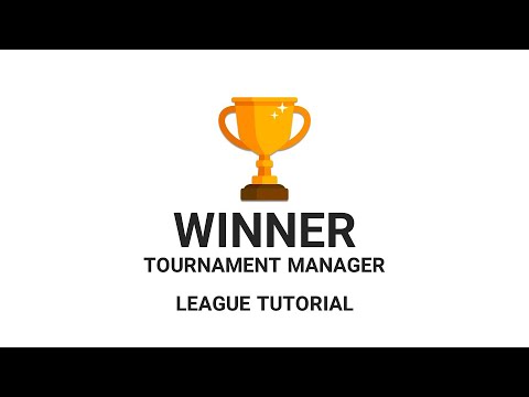 Winner Tournament Maker - League Tutorial - Official