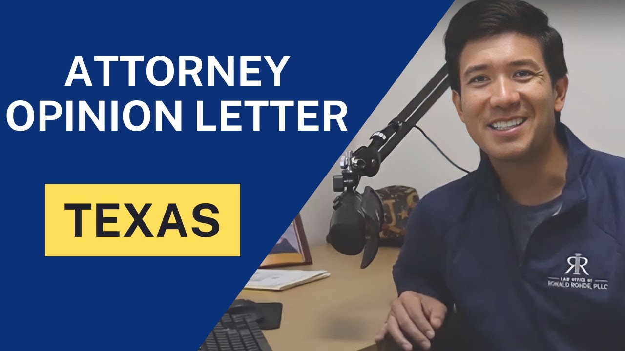 TEXAS ATTORNEY OPINION LETTER