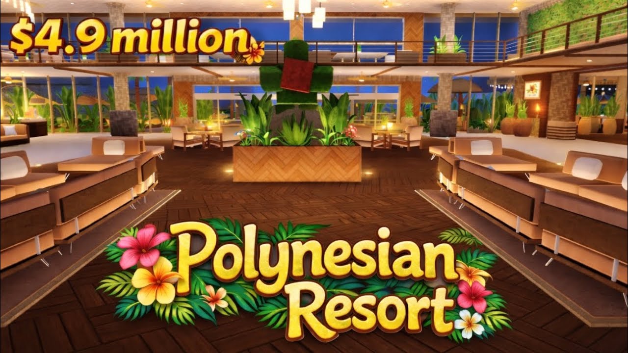 BLOXBURG: Luxury Polynesian Resort | $4.9M Build | Roblox