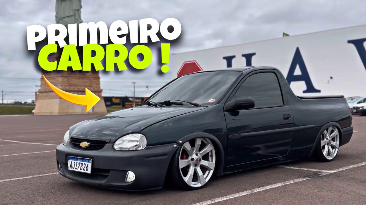CADA DIA MAIS DIFÍCIL ACHAR UMA ASSIM 😱 PICK UP CORSA ARO 18 SUSPENSÃO A AR 🔥