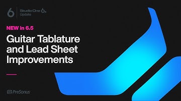 Studio One Tablature and Lead Sheet Improvements | Studio One 6.5 | PreSonus
