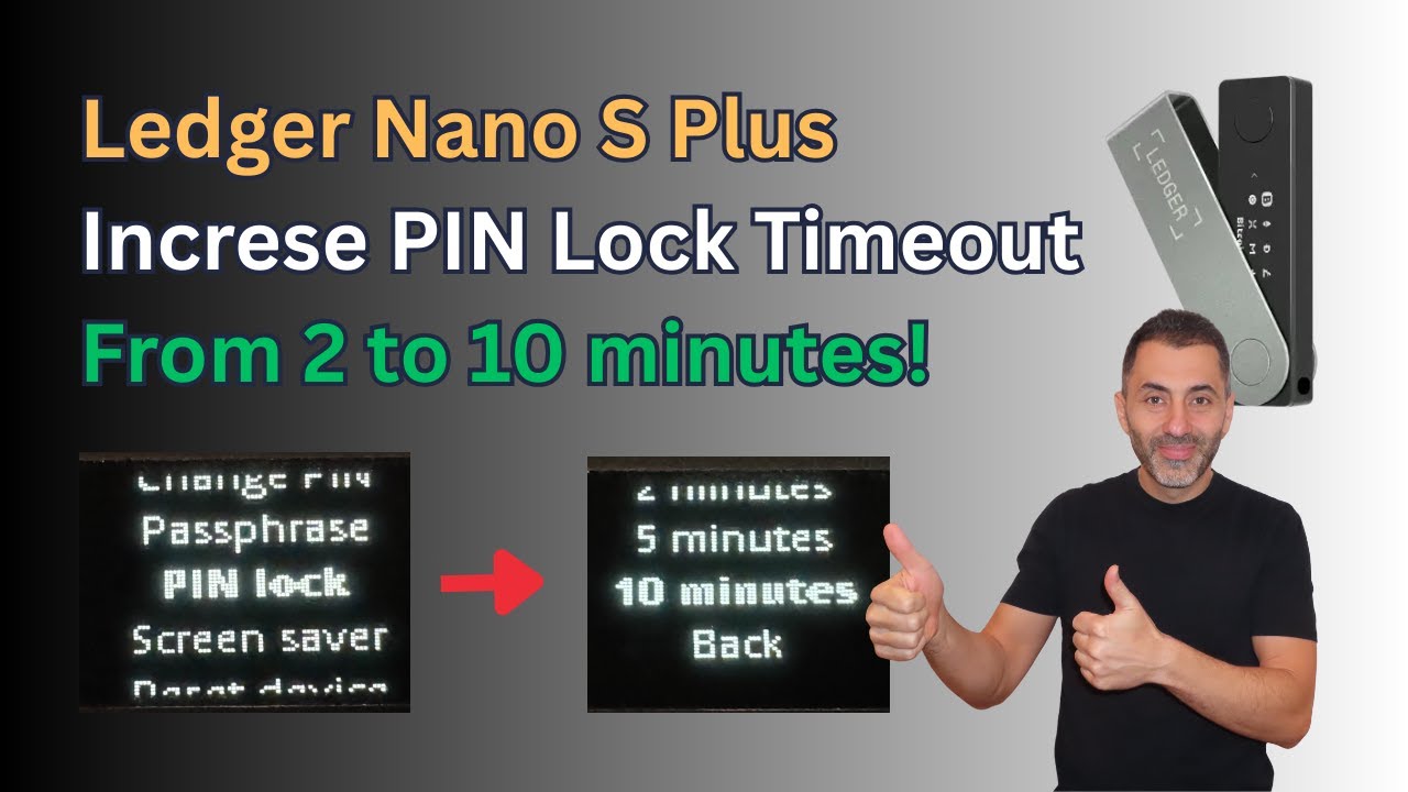 How to Change Auto-Lock Timeout on Ledger Nano S plus (Increase Screensaver & PIN Lock Duration)