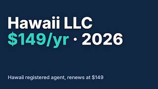 Hawaii Registered Agent 2026 - Rules, Cost & How to Change