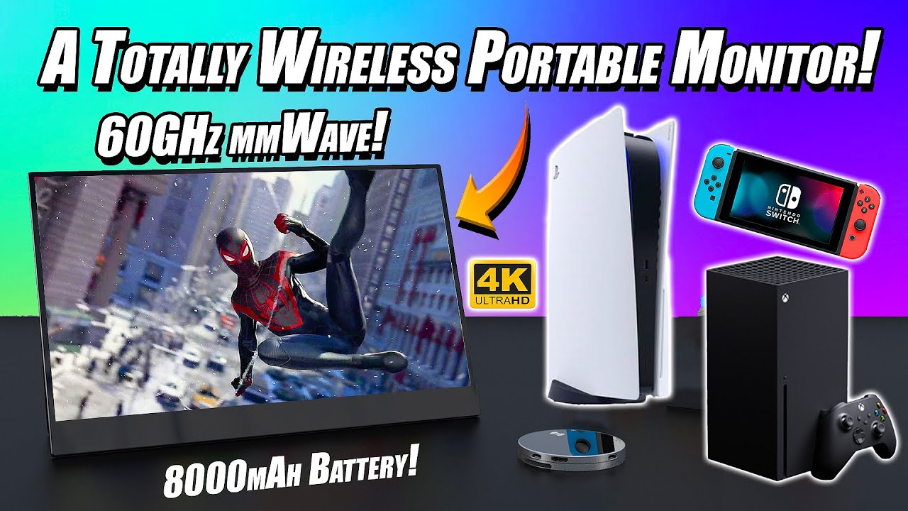 AVA 4K wireless monitor zero-lag 25m/82ft range mmWave