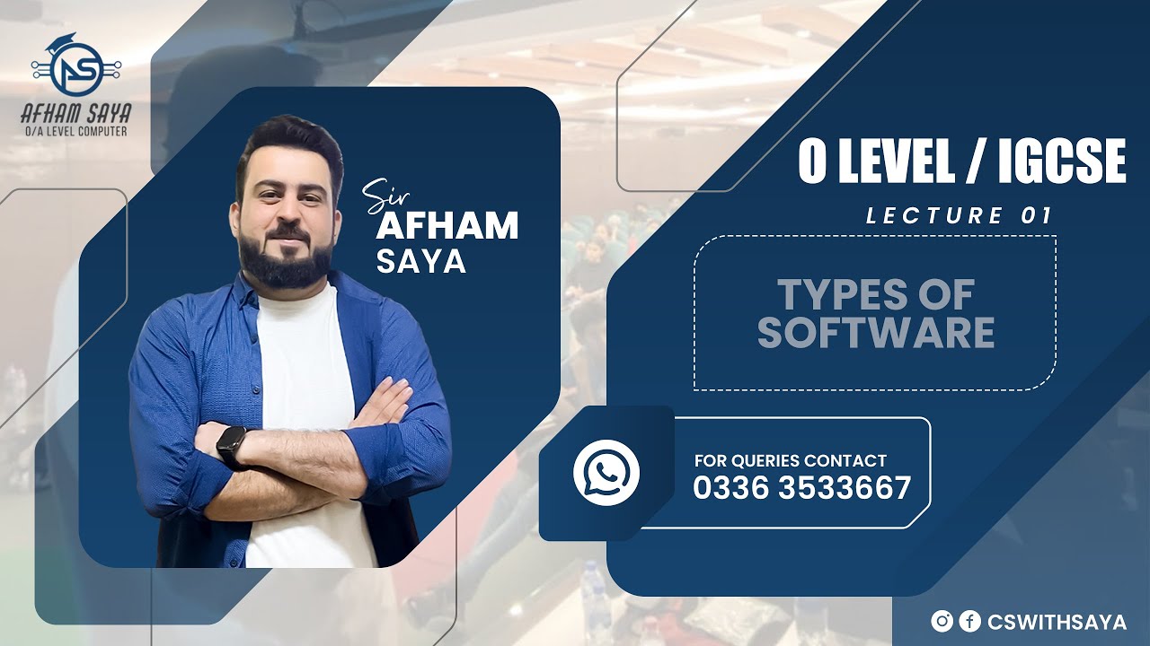 Lecture # 1 | Software, Types Of Software, System Software | IGCSE | OLEVEL | 2210 | 0478 |CHAPTER 4