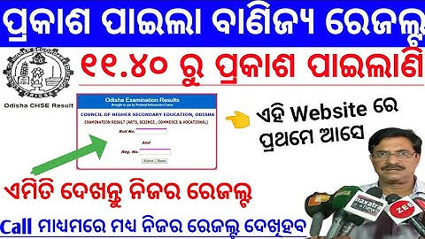 How To Check +2 Result | +2 Commerce Result | +2 Arts Result | +2 Result | Chse Commerce Result 2020