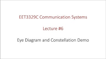 EET3329C Lecture 6: Eye Diagram and M-ary Constellation Demo