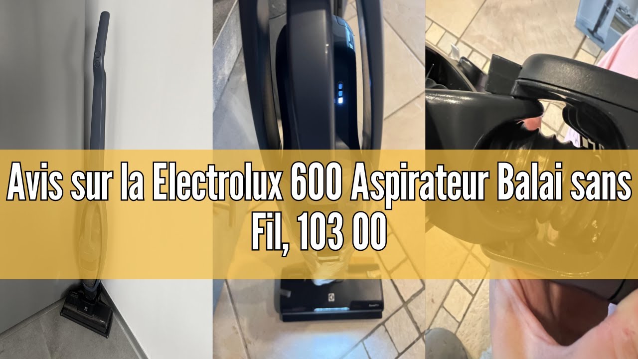 Aspirateur Balai Sans Fil Electrolux 600 - 103000 Tours/Min 50 Min Autonomie Vert EP61CB21OG