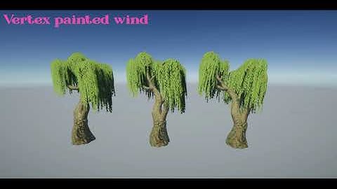 Stylized Willows Trees - Unity Wind